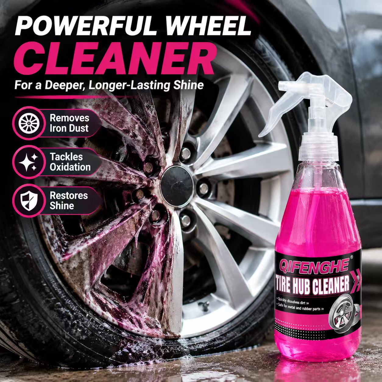 Мощный спрей для очистки диско – обзор и цена Wheel Cleaner Alloy