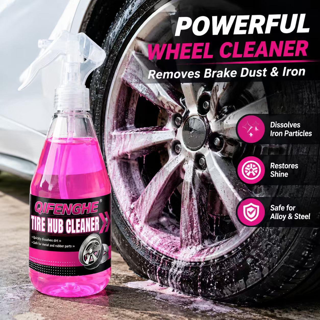 Мощный спрей для очистки диско – обзор и цена Wheel Cleaner Alloy